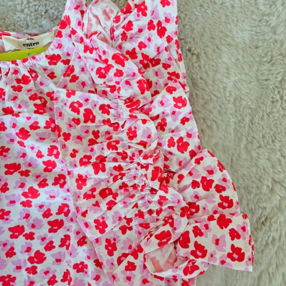 NWT Entro Floral Ruffle Blouse - Picture 4 of 5